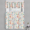 thumbnail image 1 of Ambesonne Letters Valance & Curtain, Colorful Alphabet Character, 55"x45", Multicolor, 1 of 7