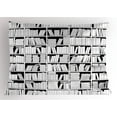 thumbnail image 1 of Ambesonne Library Pillow Sham, Monochromatic Bookshelves, 36" X 20", Charcoal Grey and White, 1 of 2