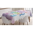 thumbnail image 1 of Ambesonne Lifestyle Tablecloth Rectangular Table Cover, Summer, 60"x84", Lilac, 1 of 4