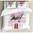 thumbnail image 1 of Ambesonne Lilac Duvet Cover Sets, Grunge 17, 2-King, Lilac and Black, 1 of 3