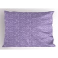 thumbnail image 1 of Ambesonne Lilac Pillow Sham, Romantic Syringa Garden, 26" X 20", Lilac, 1 of 2