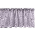 thumbnail image 1 of Ambesonne Lilac Valance Pack of 2, Scroll Style Curly Leaves, 54"X12", Pale Mauve and Lavender, 1 of 4