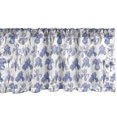 thumbnail image 1 of Ambesonne Lilac Valance Pack of 2, Watercolor Continuous Irises, 42"X12", Cocoa Lavender Blue and Peach, 1 of 3