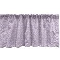 thumbnail image 1 of Ambesonne Lilac Window Valance, Scroll Style Curly Leaves, 54" X 12", Pale Mauve and Lavender, 1 of 3