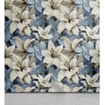 thumbnail image 1 of Ambesonne Lily Flowers Peel & Stick Wallpaper for Home, Sky Neutral Petals, 13"x72", Blue Grey and Eggshell, 1 of 1