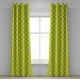 thumbnail image 1 of Ambesonne Lime Green Grommet Curtain, Lemon Lime Pop Art, 50" x 96", Yellow Lime Green, 1 of 6