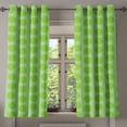 thumbnail image 1 of Ambesonne Lime Green Grommet Curtain, Simple Geometrical, 50" x 63", Almond Green, 1 of 6