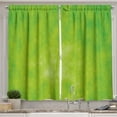 thumbnail image 1 of Ambesonne Lime Green Kitchen Curtains, Cloudy Color Shade, 55"x45", Lime Green Avocado Green, 1 of 3