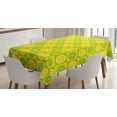 thumbnail image 1 of Ambesonne Lime Green Tablecloth Rectangular Table Cover, Lemon Lime Pop Art, 60"x90", Yellow Lime Green, 1 of 4