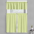 thumbnail image 1 of Ambesonne Lime Green Valance & Curtain, Girlish Vintage Dots, 55"x36", Lime Green White, 1 of 6