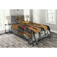 thumbnail image 1 of Ambesonne Live Laugh Love Quilted Bedspread Set 2 Pcs, Values Words, Twin Size, Multicolor, 1 of 3