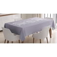 thumbnail image 1 of Ambesonne Live Laugh Love Tablecloth Rectangular Table Cover, Greyscale Words, 60"x90", Pale Grey White, 1 of 4