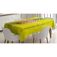 thumbnail image 1 of Ambesonne Live Laugh Love Tablecloth Rectangular Table Cover, Hipster Fruit, 60"x84", Multicolor, 1 of 4