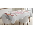 thumbnail image 1 of Ambesonne Live Laugh Love Tablecloth Rectangular Table Cover, Teacup Cookies, 60"x84", Multicolor, 1 of 3