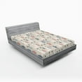 thumbnail image 1 of Ambesonne Llama Fitted Sheet 2 Pcs Set, Cactus Animal, Full, Multicolor, 1 of 3