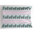thumbnail image 1 of Ambesonne Llama Pillow Sham, Patterned Alpaca, 26" X 20", Multicolor, 1 of 2