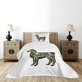 thumbnail image 1 of Ambesonne Llama Quilted Bedspread Set 2 Pcs, Sugar Skull Style Alpaca, Twin Size, Multicolor, 1 of 6