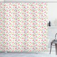 thumbnail image 1 of Ambesonne Llama Shower Curtain, Desert Animals and Cactus, 69"Wx84"L, White Pink Lime Green, 1 of 5
