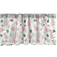 thumbnail image 1 of Ambesonne Llama Window Valance, Fluffy Animal Cactus, 54" X 18", Blush Laurel Green, 1 of 3