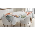thumbnail image 1 of Ambesonne Lobster Tablecloth Rectangular Table Cover, Aquarelle Tasty Seafood, 52"x70", Multicolor, 1 of 3