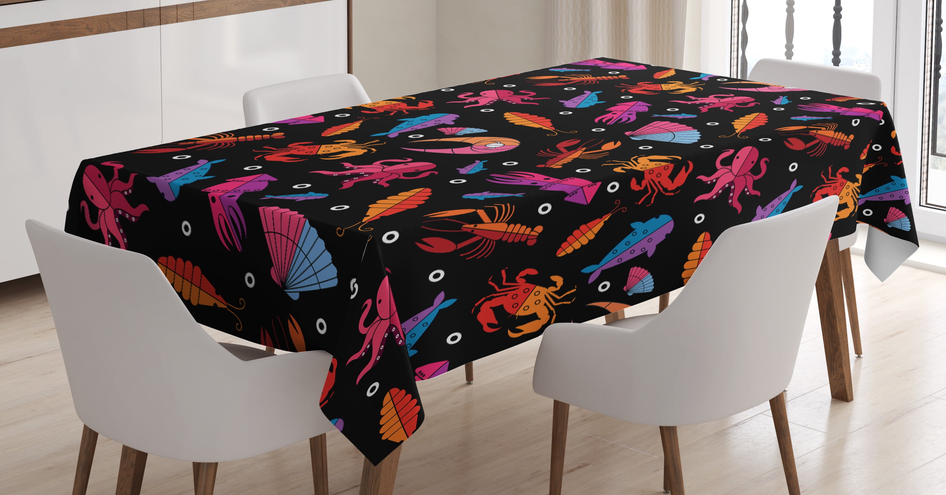  Manfei Fish Tablecloths Fishing Theme Table