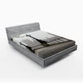 thumbnail image 1 of Ambesonne London Fitted Sheet, Westminster Tower Bridge, Queen Size, Multicolor, 1 of 3