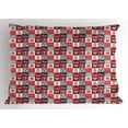 thumbnail image 1 of Ambesonne London Pillow Sham, Retro UK Europe Travel, 36" X 20", Multicolor, 1 of 2