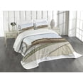 thumbnail image 1 of Ambesonne London Quilted Bedspread Set 3 Pcs, Historic England Building, King Size, Multicolor, 1 of 5