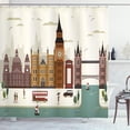 thumbnail image 1 of Ambesonne London Shower Curtain, Travel Scenery Big Ben, 69"Wx70"L, Multicolor, 1 of 3