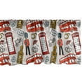 thumbnail image 1 of Ambesonne London Window Valance, Doodle English, 42" x 12", Multicolor, 1 of 3