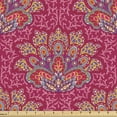 thumbnail image 1 of Ambesonne Lotus Fabric by the Yard Upholstery, South Paisleys, 2 Yards, Multicolor, 1 of 4