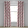 thumbnail image 1 of Ambesonne Lotus Grommet Curtain, Blossoming Spring Flower, 50" x 108", Fern Green Yellow, 1 of 6