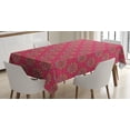 thumbnail image 1 of Ambesonne Lotus Tablecloth Rectangular Table Cover, South Paisleys, 52"x70", Multicolor, 1 of 4