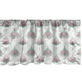 thumbnail image 1 of Ambesonne Lotus Window Valance, Ethnic Flowers Yoga Elements, 42" x 18", Pink Multicolor, 1 of 3