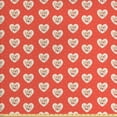 thumbnail image 1 of Ambesonne Love Fabric by the Yard Upholstery, Hipster Hearts Valentines, 2 Yards, Vermilion Multicolor, 1 of 4