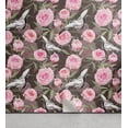 thumbnail image 1 of Ambesonne Love Peel & Stick Wallpaper for Home, Peonies Hearts Crane Birds, 13"x36", Pastel Pink and Olive Green, 1 of 5
