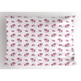 thumbnail image 1 of Ambesonne Love Pillow Sham, Pink Hearts Girls Pony, 36" X 20", Hot Pink White, 1 of 2