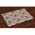 thumbnail image 1 of Ambesonne Love Place Mats Set of 4, Retro Color Graffiti Texts, Standard Size, Multicolor, 1 of 4