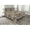 thumbnail image 1 of Ambesonne Love Quilted Bedspread Set 3 Pcs, Retro Color Graffiti Texts, King Size, Multicolor, 1 of 3