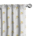 thumbnail image 1 of Ambesonne Love Theme Curtains, Amour Love Arrow Pattern, Pair of 28"x95", Earth Yellow White Peach, 1 of 5