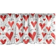 thumbnail image 1 of Ambesonne Love Window Valance, Hand Writing Valentines, 54" X 12", Vermilion Black White, 1 of 3