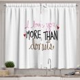 thumbnail image 1 of Ambesonne Love You More Kitchen Curtains, Donut and Hearts, 55"x39", Multicolor, 1 of 2