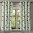 thumbnail image 1 of Ambesonne Luau Grommet Curtain, Summer Surfers and Plants, 50" x 63", Olive Green Slate Blue, 1 of 6