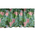 thumbnail image 1 of Ambesonne Luau Window Valance, Exotic Pastel Plumeria Pattern, 54" X 18", Teal Green, 1 of 3