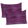 thumbnail image 1 of Ambesonne Magenta Pillow Sham 2 Pack, Vintage Knit Pattern, 30"x20", Fuchsia and Violet, 1 of 3