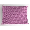 thumbnail image 1 of Ambesonne Magenta Pillow Sham, Middle Eastern Paisley, 36" X 20", Purple Magenta Pink, 1 of 2
