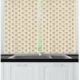 thumbnail image 1 of Ambesonne Magic Moon Kitchen Curtains, Occult Crescent, 55"x45", Champagne Earth Yellow, 1 of 1