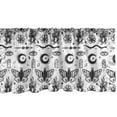thumbnail image 1 of Ambesonne Magic Moon Window Valance, Monochrome Occult Sketch, 54" X 12", Black White, 1 of 5