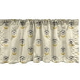 thumbnail image 1 of Ambesonne Magic Moon Window Valance, Occult Crescent, 54" X 12", Champagne Earth Yellow, 1 of 2