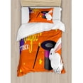 thumbnail image 1 of Ambesonne Magician Duvet Cover Sets, Little Bunny and Hat Trick, 2-Twin, Burnt Sienna Violet, 1 of 4